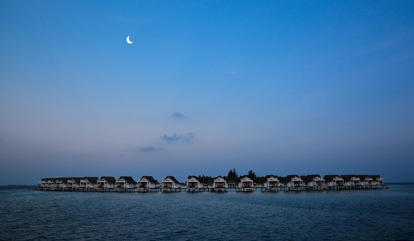 몰디브 수중 빌라 - 이미지